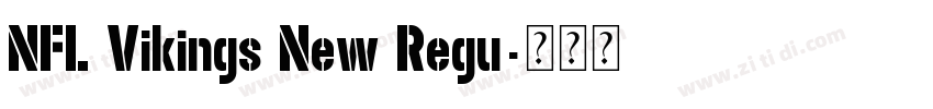 NFL Vikings New Regu字体转换